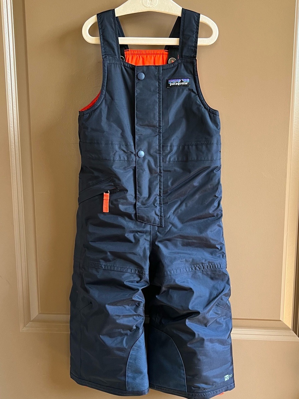 Patagonia Baby Snow Bibs 2T Navy H2No Grow Fit Adjustable Winter Ski